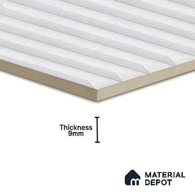 Faux Subway  Tile TL 07241 D Crayon 1012 1 ft x 1 ft Ceramic Glossy Finish - 9 mm  | 2 mm Spacer is Mandatory | Please Expect a Slight Variation of Pattern (Sample)